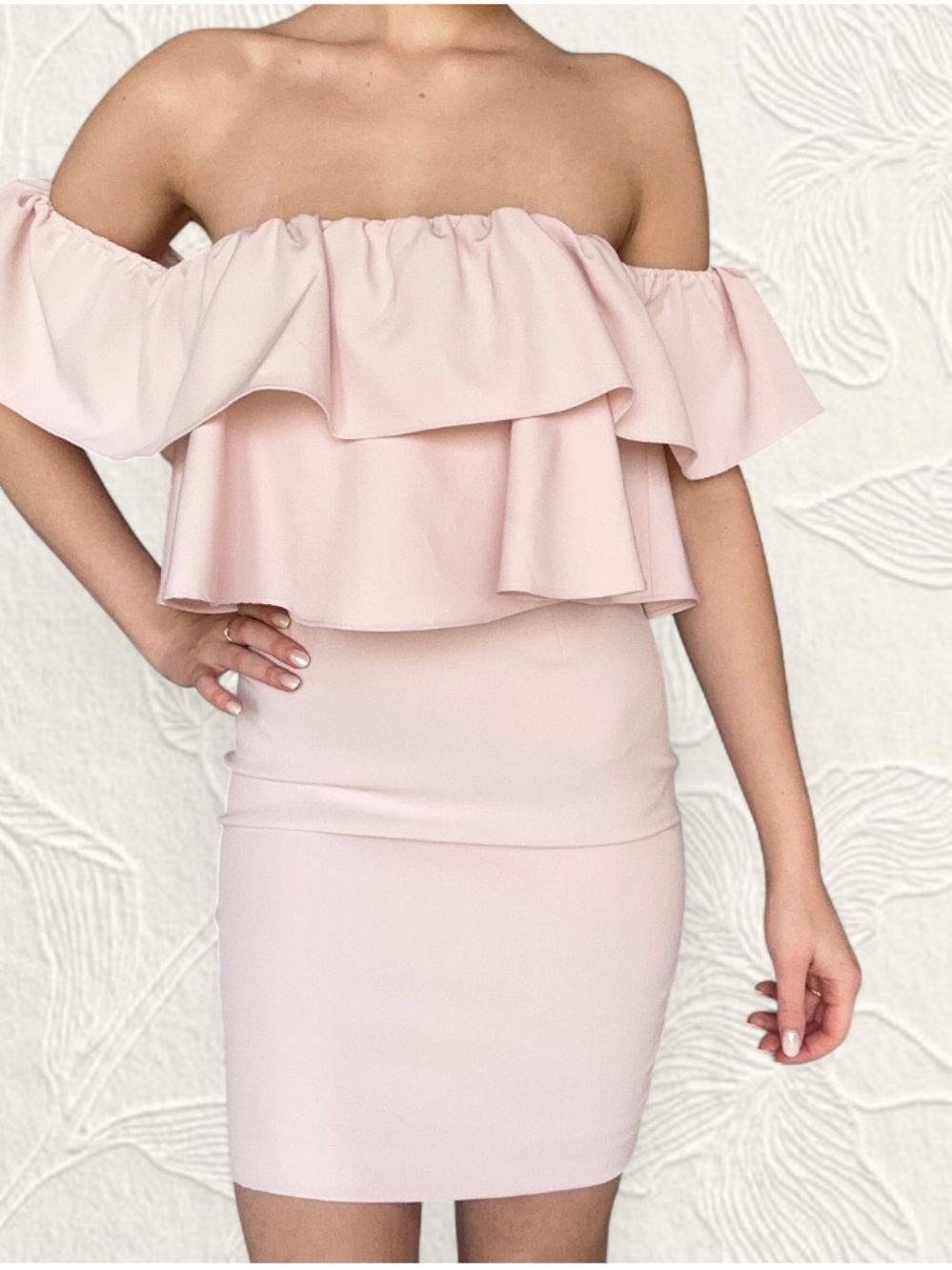 Gianni Bini Soft Blush Satin Dress